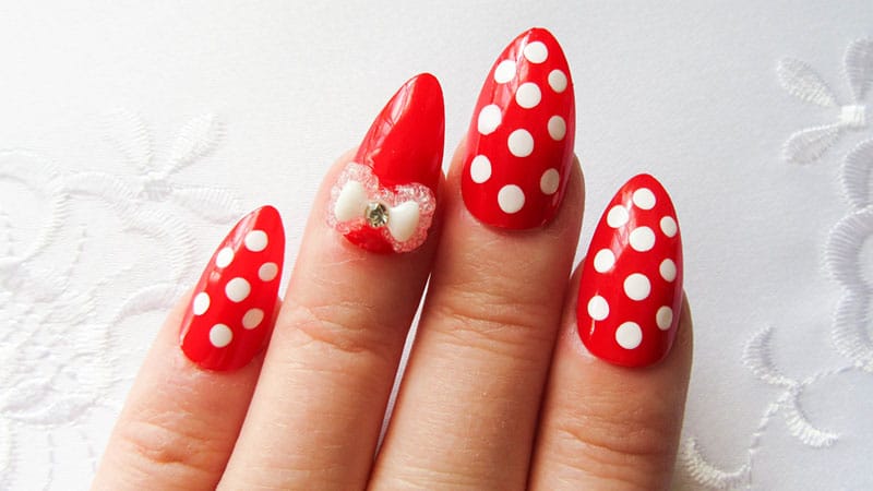 Cute almond shape nails